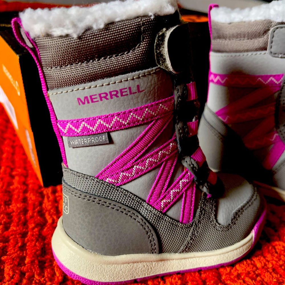 NEW Merrell Snowcrush Jr 2.0 Waterproof Snow Boots
